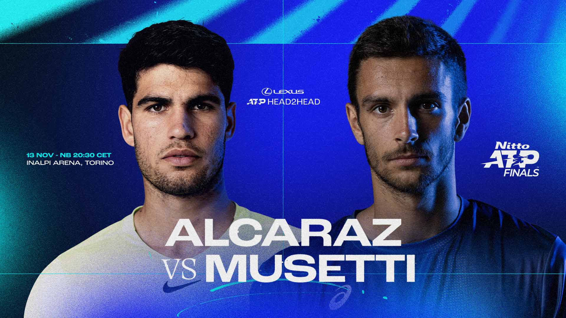 Alcaraz chases year-end glory against fired-up Musetti