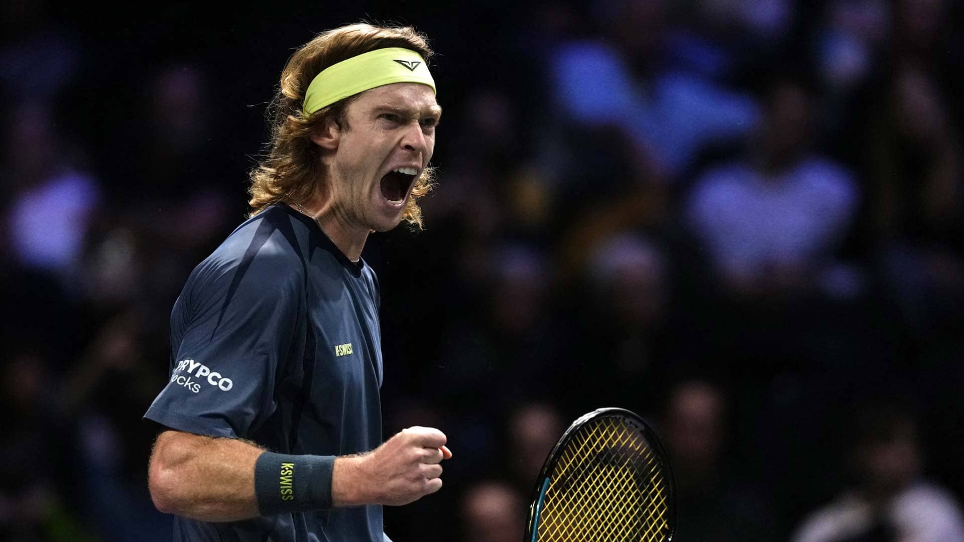 Rublev grinds out vital win in Paris opener